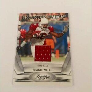 2010 PRESTIGE ROOKIE REVIEW JERSEY BEANIE WELLS CARDINALS #4 (042)